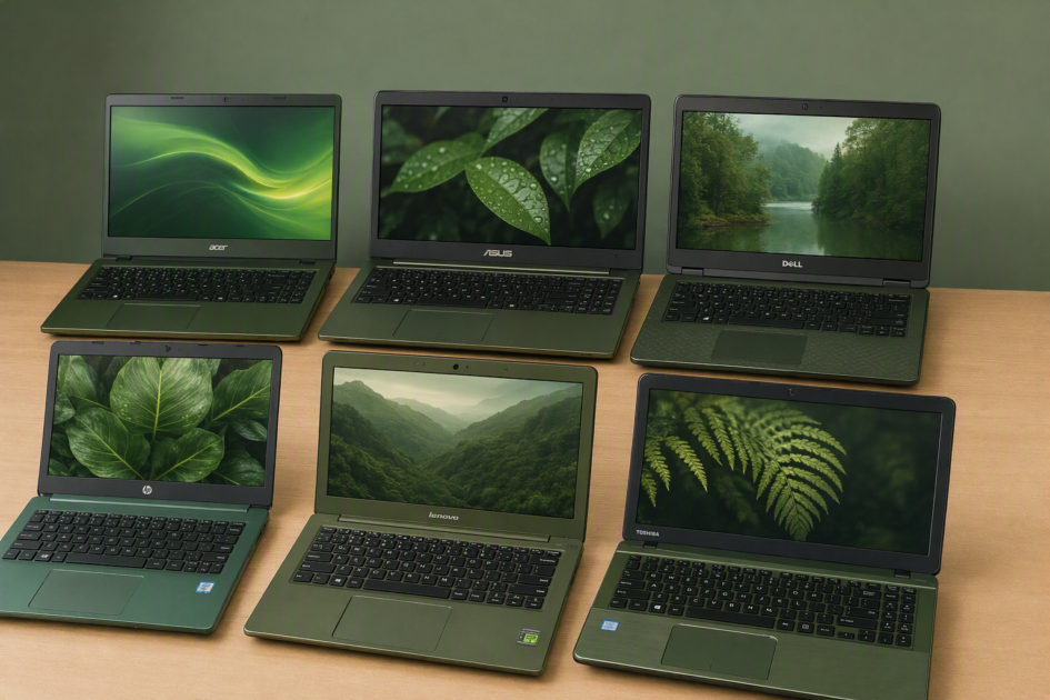 En række laptops som skal besvare "Køb brugt laptop til windows 11"